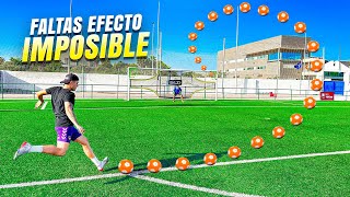 ⚽ FALTAS con BALÓN EFECTO IMPOSIBLE 😵 ¡Retos de Fútbol [upl. by Eelyek511]