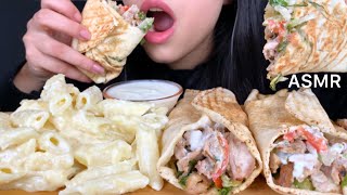 ASMR Chicken Shawarma  Pasta  Mukbang Eating Sounds [upl. by Gonta262]