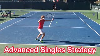 Advanced Singles Strategy Explained Win More Tennis Matches [upl. by Aliak429]