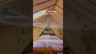 The loft net through all the seasons ☀️ 🌧️ ❄️ loftnet acotar tinyhouse brighton tinyhome [upl. by Oeht]