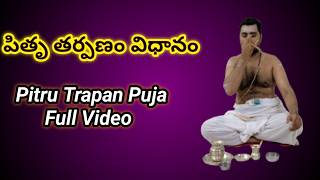 పితృతర్పణాలు పూర్తివిధానం పితృతర్పణం PitruTarpanam Procedure Telugu kannada PindaDaan trend [upl. by Lucienne]