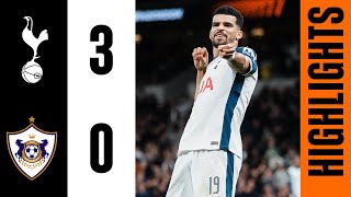 Tottenham Hotspur 30 Qarabag  Europa League Highlights  Johnson Sarr and Solanke goals [upl. by Ahsaeyt]