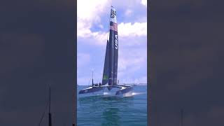 ONBOARD CAPSIZE  TEAM USA FLIPS at Bermuda SailGP SailGPUSA sailgp sailing racing capsize [upl. by Noseyt]