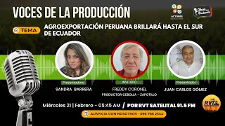 AGROEXPORTACIÓN PERUANA BRILLARÁ HASTA EL SUR DE ECUADOR [upl. by Nuahc]