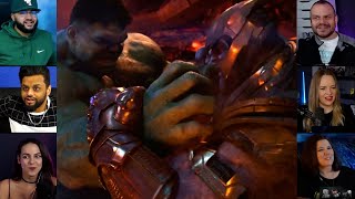 Hulk vs Thanos  Avengers  Infinity War  Reaction Mashup  avengers [upl. by Crespi]