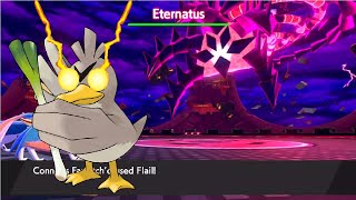 Pokemon Sword  Farfetchd OneShots Eternamax Eternatus [upl. by Anegue]