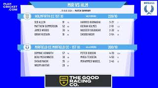 Mirfield CC Mirfield CC  1st XI v Holmfirth CC 1st XI [upl. by Aernda452]