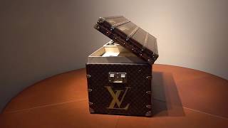 111yearold Louis Vuitton Vintage Trunk from quotVolez Voguez Voyagezquot by Olivier Saillard [upl. by Nylirem]