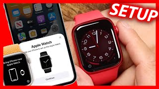 How To Setup The Apple Watch Series 8 With iPhone Beginners Guide [upl. by Illil]