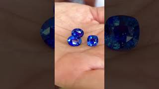 Let’s see some Sapphires direct from the safe by sukritamakhni sapphire sapphires safe gems [upl. by Anoynek716]