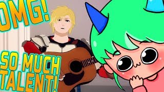 Miscat FANGIRLS Over Jaune  RWBY Reaction [upl. by Lachlan]