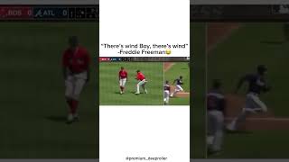 “There wind Boys there’s wind”Freddie Freeman😂 mlb baseball wind nature funny fail sports [upl. by Apollus721]