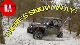 RZR 800 4 seater blasting snow and climbing creeks [upl. by Adrianna]