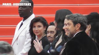 Pierfrancesco Favino Omar Sy on the red carpet  Cannes 14 may 2024 Film Festival [upl. by Ardnazxela]