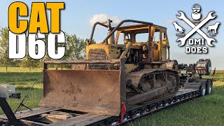 I bought a Caterpillar D6C dozer to build a pond  It needs some work  Cat D6 restoration 1 [upl. by Ronyam]