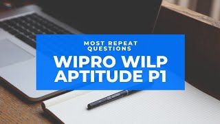 Wipro Wilp 2Jun repeat ques APTITUDE Part 1 Preparation MTech Bits pllani program Previous Q [upl. by Hollerman]