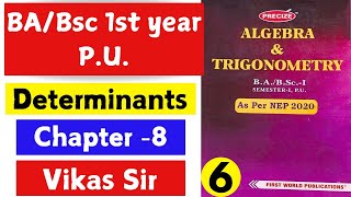 Determinants bsc 1st year  Algebra and trigonometry bsc 1st year  1st year math  mathslighthouse [upl. by Bratton]