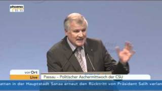 Politischer Aschermittwoch der CSU 2011 [upl. by Reppep]