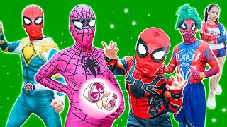 What If Many SPIDERMAN Vs JOKER KID SPIDER MAN amp Pink SpiderGirl are IN DANGER LIVE ACTION [upl. by Stryker907]