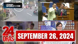 24 Oras Express September 26 2024 HD [upl. by Haimarej]