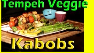 Tempeh Veggie Kabobs  Vegan Grilling  The Vegan Zombie [upl. by Enileda768]