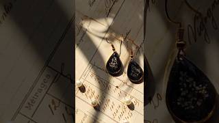 Tutorial of resin earrings ✨ subscribe earrings artandcraft diy resin jewellery fashion [upl. by Annovoj]