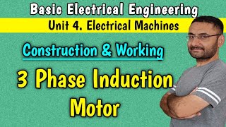 Unit 4 Three phase Induction Motor  Construction Working  Application [upl. by Maurilia]