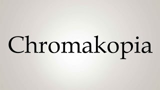 How to Pronounce Chromakopia [upl. by Merce]