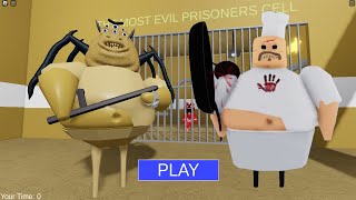 BOUS REVENGE BARRYS PRISON RUN FULL GAMEPLAY obby roblox [upl. by Ferrick]