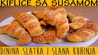 KIFLICE SA SUSAMOM  Najbolji recept [upl. by Troth]