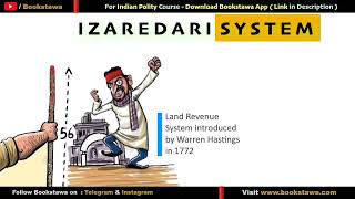 इजारेदारी प्रणाली  ब्रिटिश भारतातील जमीन महसूल प्रणाली  Izaredari  land revenue System  for MPSC [upl. by Aicirtac]