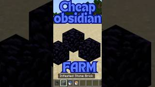 Best and easiest obsidian farm in minecraft minecraft [upl. by Airotkiv111]