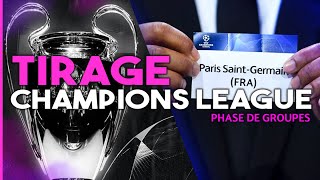 🔴 TIRAGE LIGUE DES CHAMPIONS LIVE  ALLEZ PARIS  CHAMPIONS LEAGUE DRAW  PHASE DE GROUPES  UCL [upl. by Annovoj]