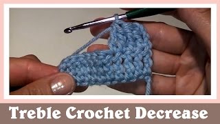 Crochet for Beginners Treble Crochet Decrease [upl. by Nraa]