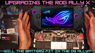 Opening Up The New Rog Ally X  4TB Samsung 990 Pro Upgrade  Joystick Removal More allyx rogally [upl. by Uda]