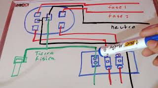 conexión monofásica y bifásica de una instalación eléctrica [upl. by Neelrahc]