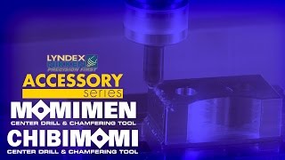 LyndexNikken  Accessory Series MomimenChibimomi Indexable Chamfering amp Center Drilling Tools [upl. by Nnaesor]