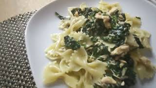 Farfalle Salmone e Spinaci Pasta mit Lachs und Spinat [upl. by Bilbe]