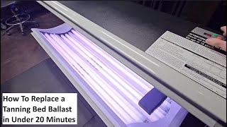 How To Replace Tanning Bed Ballast in Under 20 Minutes Dim Tanning Bed Bulbs Quick Easy Fix [upl. by Eisned109]