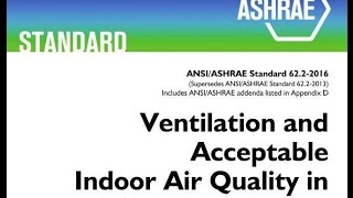 ASHRAE 622 2016 Using the New Standard in the Field [upl. by Mandle]