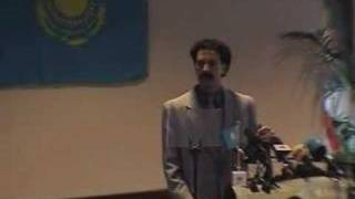 Borat Amsterdam pressconference Amsterdam Part 1 [upl. by Noland]