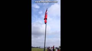 Raising a new Confederate Flag at Whitehall Confederate Park Seven Springs NC [upl. by Dawes]