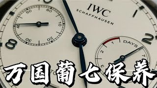 【萬國手錶保養】IWC萬國葡萄牙七日鏈機械表洗油保養實錄，CAL52010機芯拆解欣賞IWC Watch Maintenance万国手表保养视频分享 [upl. by Dawkins]