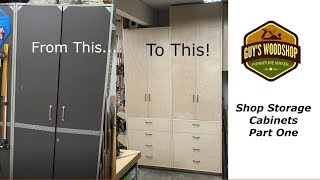 Shop Storage Cabinets  Making the Cabinets  Part One [upl. by Leia580]