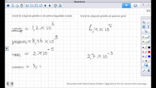 Wiskunde wetenschappelijke notatie gebruiken [upl. by Suired]