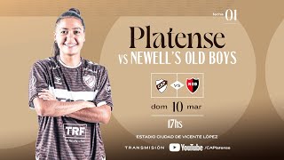 Fútbol Femenino Platense vs Newells Torneo Apertura 2024 [upl. by Atekahs]