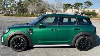 2022 MINI Cooper S Countryman ALL4  British Racing Green IV Metallic Iconic Trim [upl. by Isabeau]