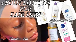 5 Body Lotions for Fair Skin  Nivea  Olay  Dove  Must watch for Even Skintone [upl. by Akinna]