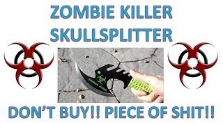 Zombie Killer Skullsplitter Throwing Axe  First Throws [upl. by Ydac]