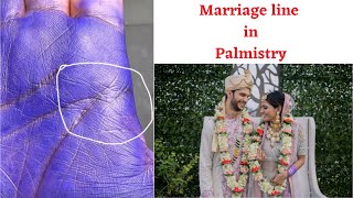 Marriage line in palmistry palmistry palmreading mindline [upl. by Holmes176]